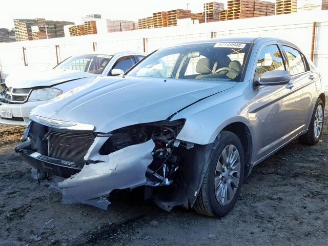 1C3CCBAB6DN691726 - 2013 CHRYSLER 200 LX SILVER photo 2