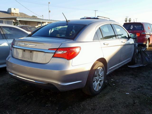 1C3CCBAB6DN691726 - 2013 CHRYSLER 200 LX SILVER photo 4