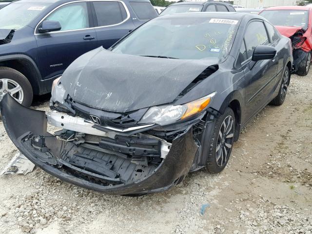 2HGFG3B00EH517873 - 2014 HONDA CIVIC EXL BLACK photo 2