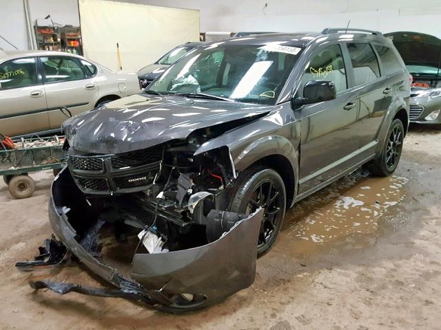 3C4PDCEG8HT701121 - 2017 DODGE JOURNEY GT GRAY photo 2