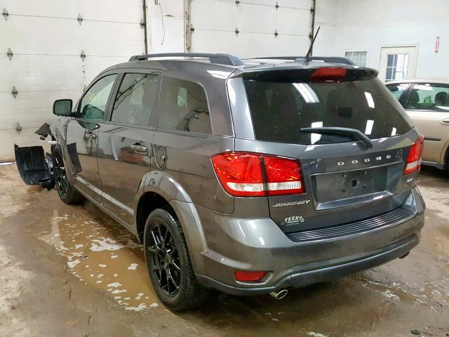 3C4PDCEG8HT701121 - 2017 DODGE JOURNEY GT GRAY photo 3