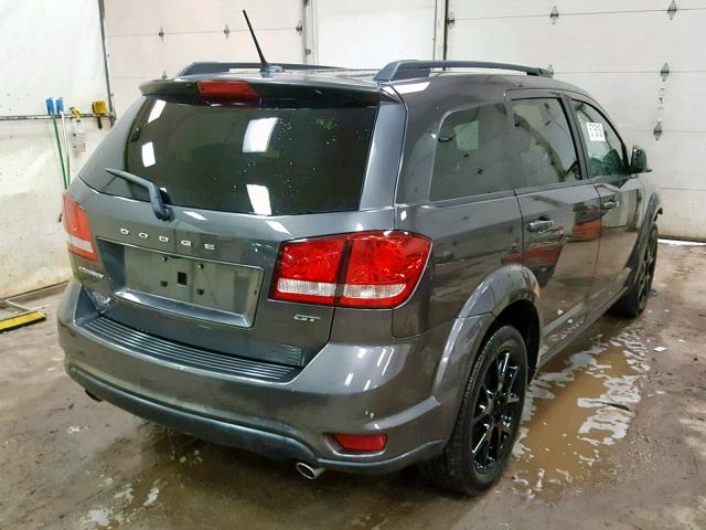 3C4PDCEG8HT701121 - 2017 DODGE JOURNEY GT GRAY photo 4