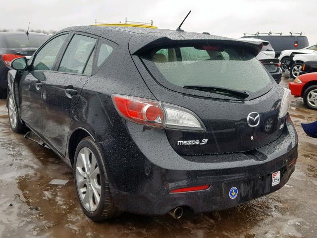 JM1BL1H54A1139176 - 2010 MAZDA 3 S BLACK photo 3