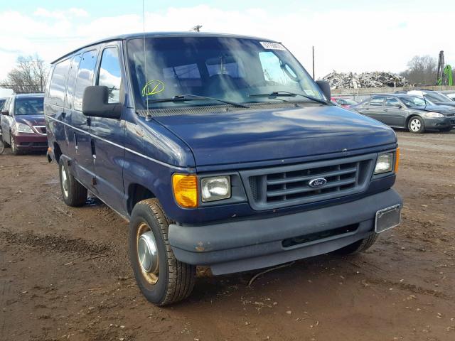 1FBSS31L63HB86716 - 2003 FORD ECONOLINE BLUE photo 1