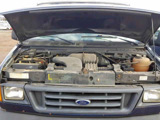 1FBSS31L63HB86716 - 2003 FORD ECONOLINE BLUE photo 7