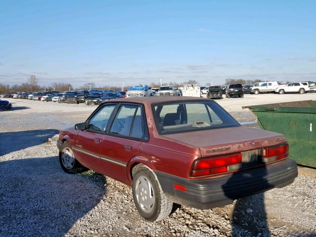 1G1JC5446P7161033 - 1993 CHEVROLET CAVALIER V RED photo 3