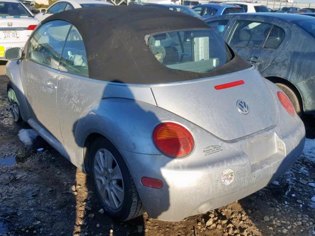 3VWCK21Y33M329183 - 2003 VOLKSWAGEN NEW BEETLE Gümüş foto 3