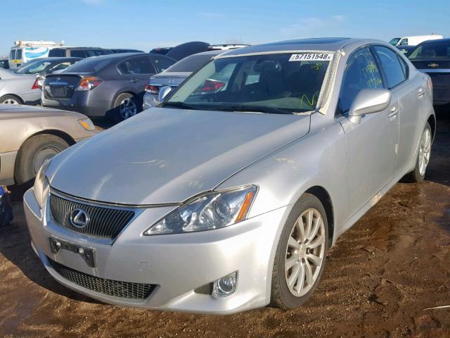 JTHCK262365005876 - 2006 LEXUS IS 250 SILVER photo 2