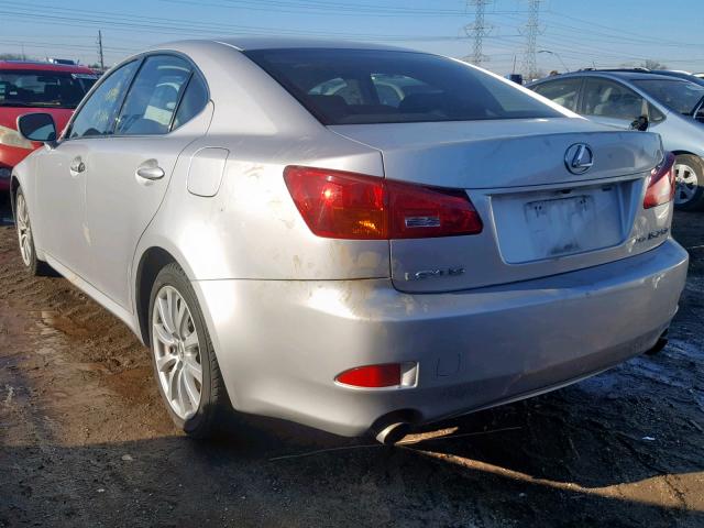 JTHCK262365005876 - 2006 LEXUS IS 250 SILVER photo 3