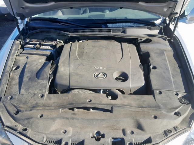 JTHCK262365005876 - 2006 LEXUS IS 250 SILVER photo 7