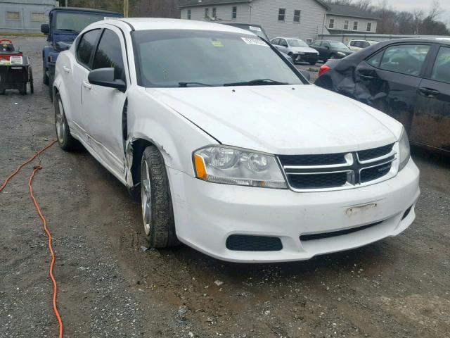 1B3BD4FB9BN556103 - 2011 DODGE AVENGER EX WHITE photo 1