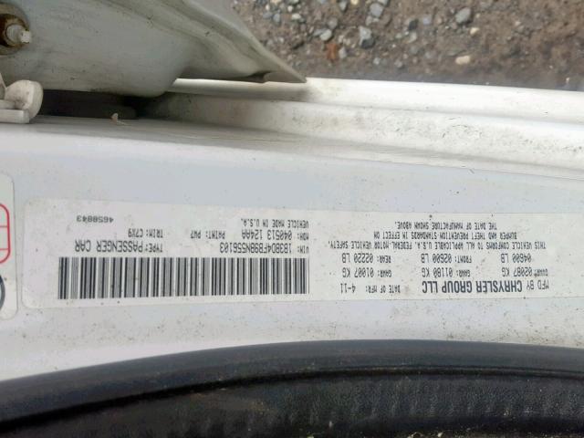 1B3BD4FB9BN556103 - 2011 DODGE AVENGER EX WHITE photo 10