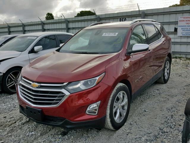 2GNAXMEV6J6260057 - 2018 CHEVROLET EQUINOX PR RED photo 2