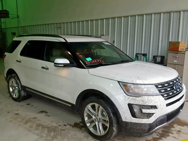 1FM5K7F80GGA74554 - 2016 FORD EXPLORER L WHITE photo 1