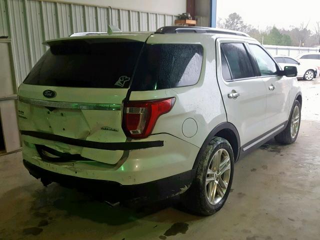 1FM5K7F80GGA74554 - 2016 FORD EXPLORER L WHITE photo 4