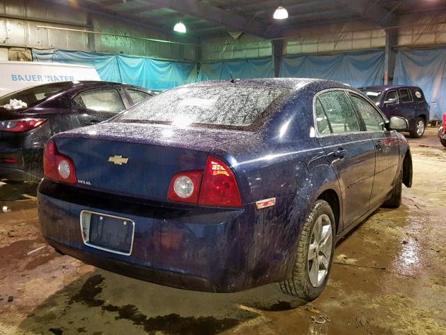 1G1ZB5EBXAF258123 - 2010 CHEVROLET MALIBU LS 蓝色 照片 4