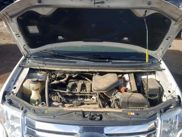 2FMDK3KC3ABA64386 - 2010 FORD EDGE LIMIT WHITE photo 7