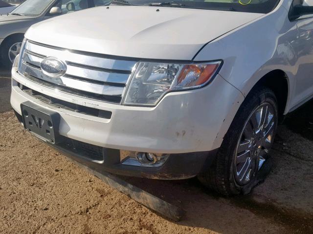 2FMDK3KC3ABA64386 - 2010 FORD EDGE LIMIT WHITE photo 9