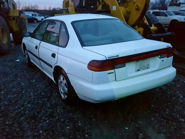 4S3BD4353W6208844 - 1998 SUBARU LEGACY L WHITE photo 3