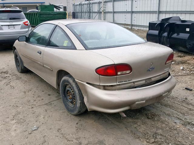 1G1JC1244X7235030 - 1999 CHEVROLET CAVALIER B GOLD photo 3