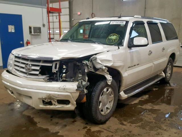 3GYFK66N74G252074 - 2004 CADILLAC ESCALADE E WHITE photo 2