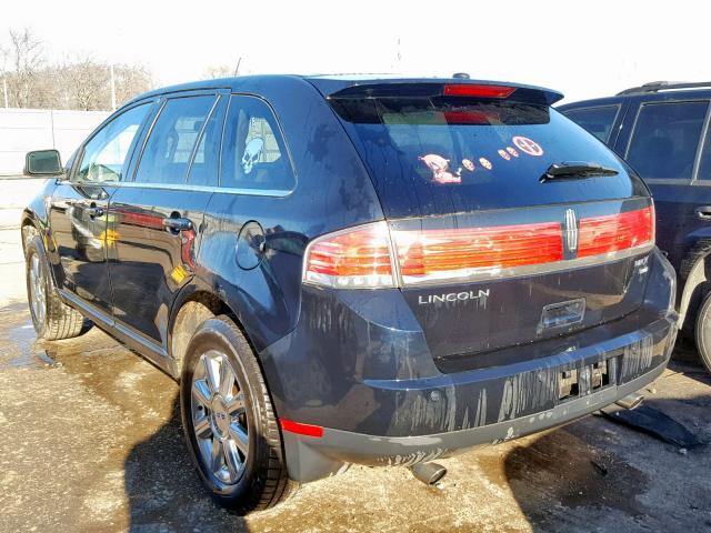 2LMDU88CX8BJ10941 - 2008 LINCOLN MKX BLACK photo 3