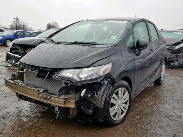 3HGGK5H54HM704346 - 2017 HONDA FIT LX BLACK photo 2