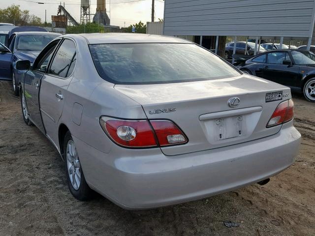 JTHBF30G830089325 - 2003 LEXUS ES 300 SILVER photo 3