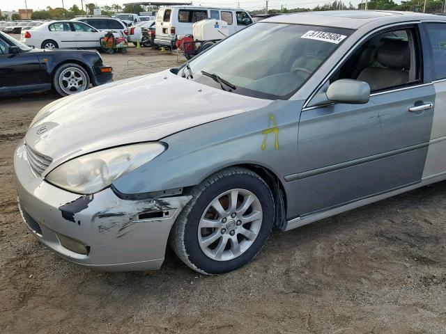 JTHBF30G830089325 - 2003 LEXUS ES 300 SILVER photo 9