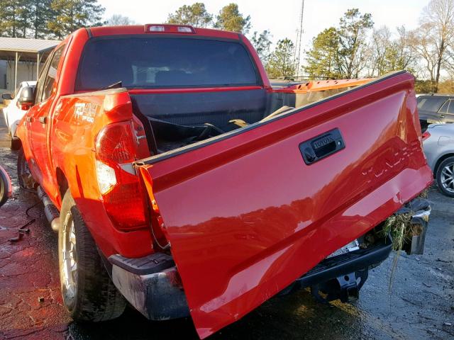 5TFDW5F17FX457658 - 2015 TOYOTA TUNDRA CRE RED photo 3