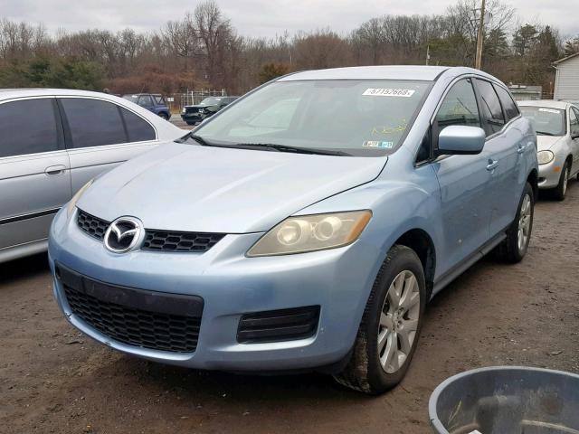 JM3ER29L970151876 - 2007 MAZDA CX-7 BLUE photo 2