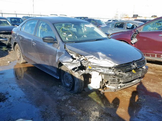3VW2K7AJ0DM361764 - 2013 VOLKSWAGEN JETTA BASE Մոխրագույն լուսանկար 1