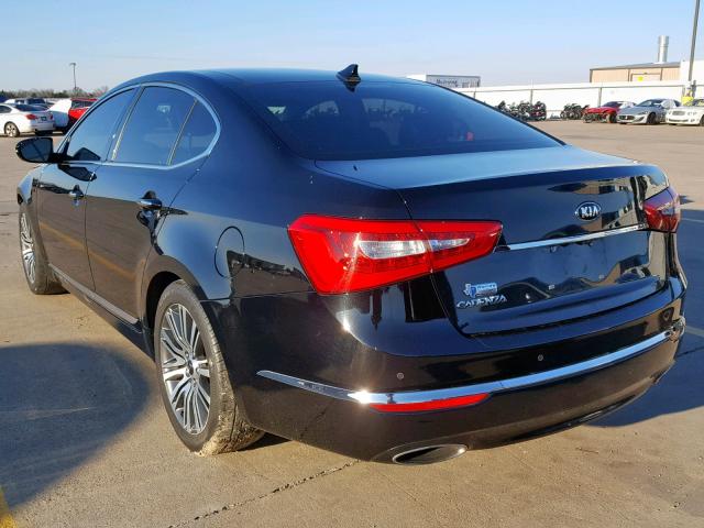 KNALN4D71E5162952 - 2014 KIA CADENZA PR BLACK photo 3