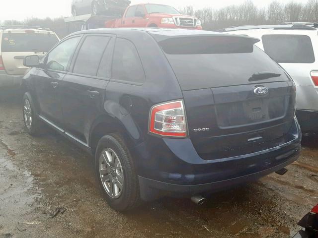 2FMDK3GC2ABB13649 - 2010 FORD EDGE SE BLUE photo 3