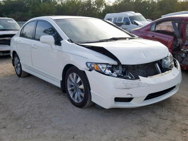 2HGFA1F91AH521780 - 2010 HONDA CIVIC EXL WHITE photo 1