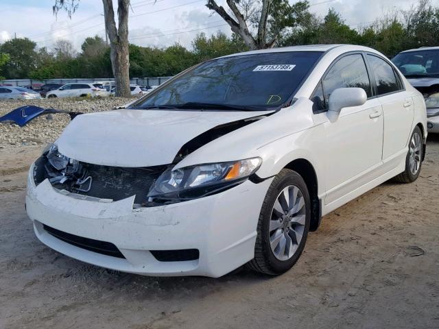 2HGFA1F91AH521780 - 2010 HONDA CIVIC EXL WHITE photo 2