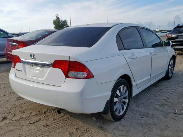 2HGFA1F91AH521780 - 2010 HONDA CIVIC EXL WHITE photo 4