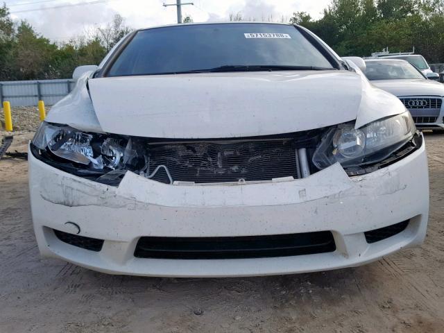 2HGFA1F91AH521780 - 2010 HONDA CIVIC EXL WHITE photo 9