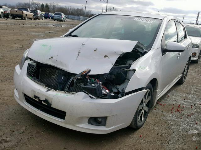 3N1AB6AP0BL706360 - 2011 NISSAN SENTRA 2.0 WHITE photo 2