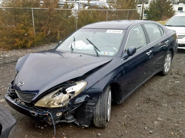 JTHBA30G955115063 - 2005 LEXUS ES 330 BLACK photo 2