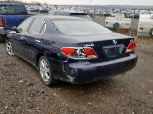 JTHBA30G955115063 - 2005 LEXUS ES 330 BLACK photo 3