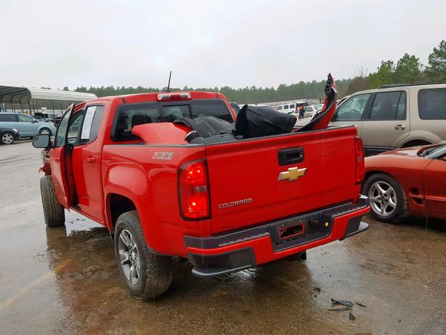 1GCGSDE37G1179306 - 2016 CHEVROLET COLORADO Z RED photo 3