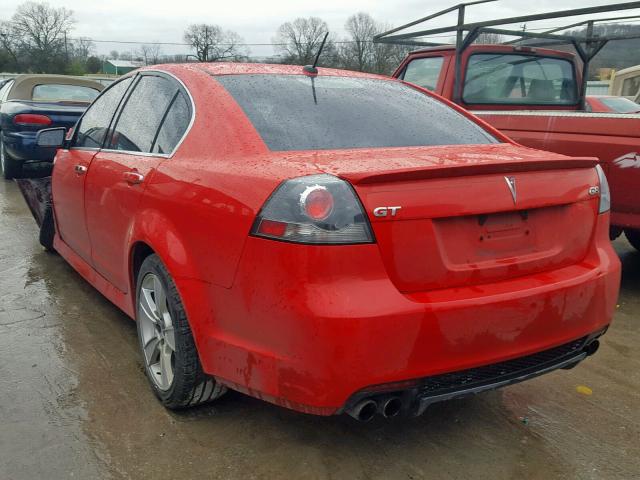 6G2EC57Y18L143997 - 2008 PONTIAC G8 GT RED photo 3