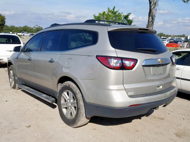 1GNKRGKD1EJ194456 - 2014 CHEVROLET TRAVERSE L SILVER photo 3