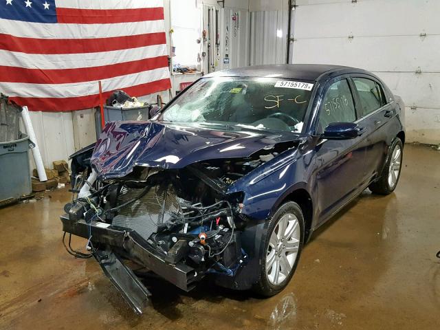 1C3CCBBB0DN764202 - 2013 CHRYSLER 200 TOURIN BLUE photo 2