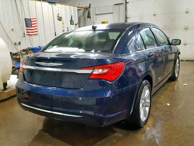 1C3CCBBB0DN764202 - 2013 CHRYSLER 200 TOURIN BLUE photo 4