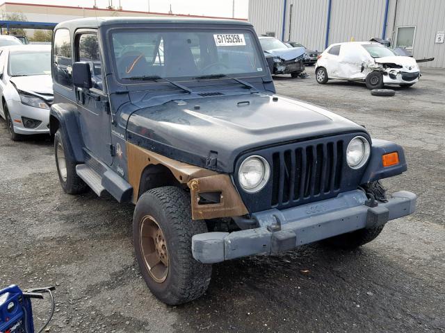 1J4FA59S62P755991 - 2002 JEEP WRANGLER / BLACK photo 1