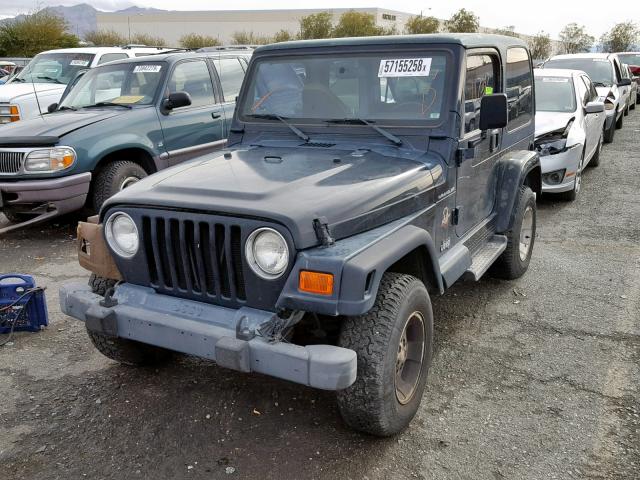 1J4FA59S62P755991 - 2002 JEEP WRANGLER / BLACK photo 2