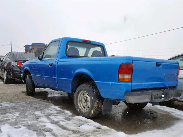 1FTCR10A5PUE05212 - 1993 FORD RANGER BLUE photo 3