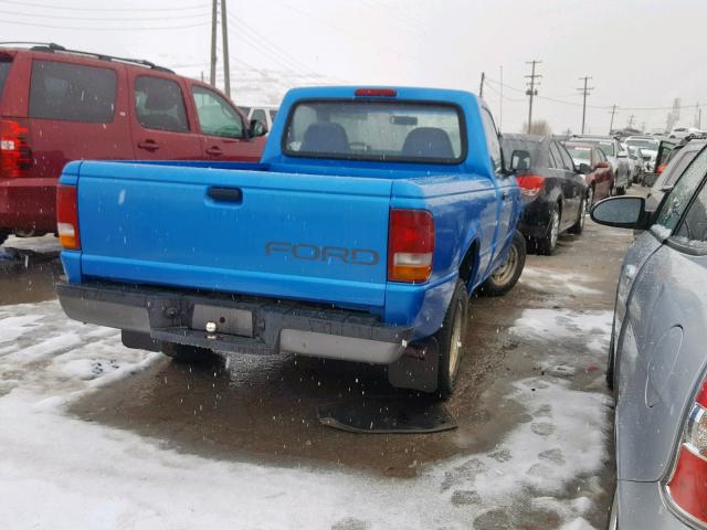 1FTCR10A5PUE05212 - 1993 FORD RANGER BLUE photo 4